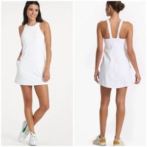VUORI White Volley Dress Build In Bra Pockets Stretch Tennis Pickleball
